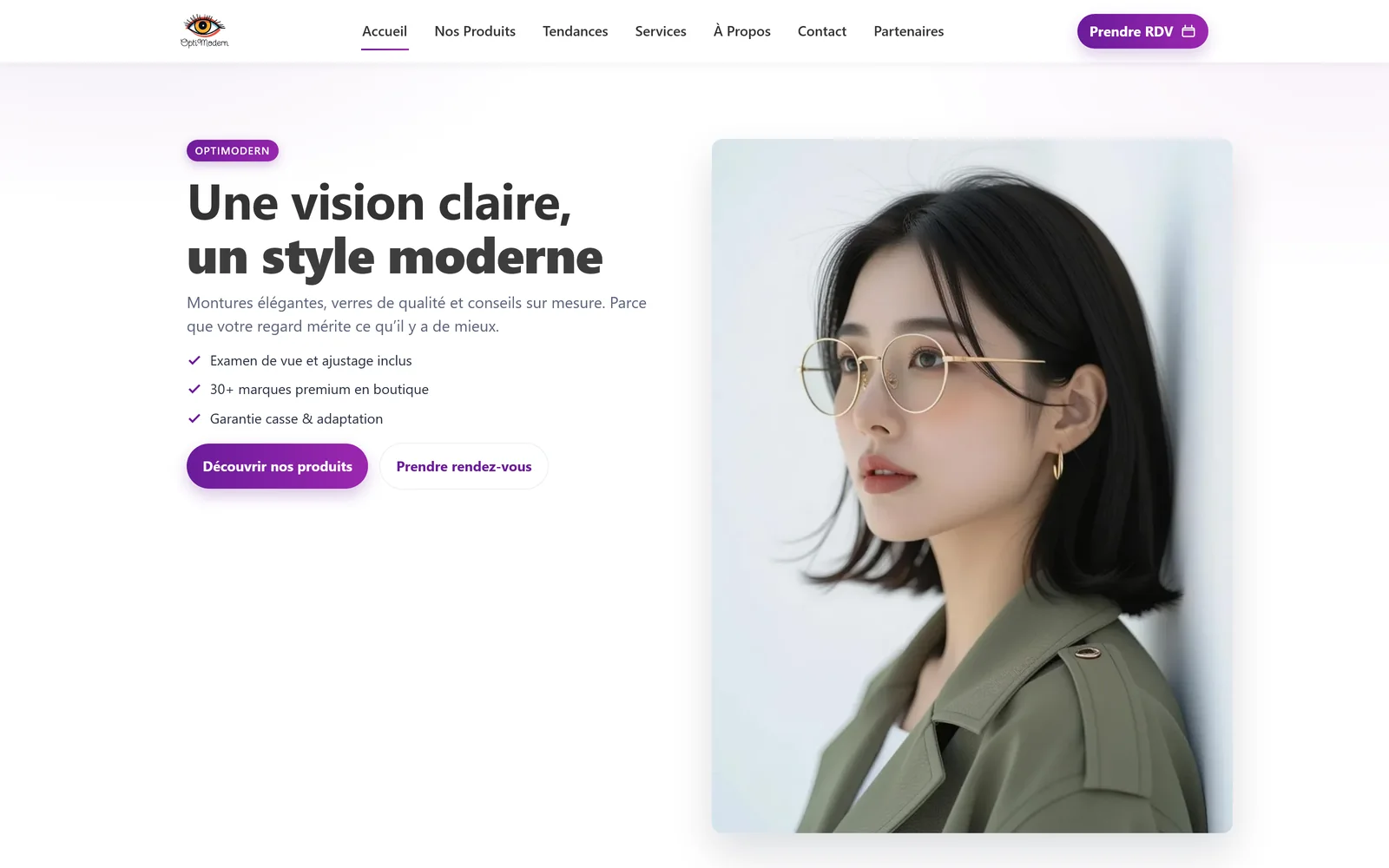 Aperçu du projet OptiModern